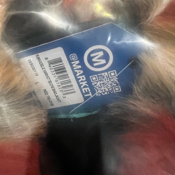 Funkadelic Chinatown Market collaboration fuzzy coat NWT + rare tour shirt - Picture 9 of 12